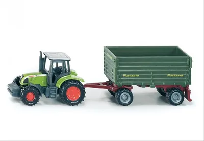 Produktbild von Siku Traktor mit 2-Achs-Anhänger; 1634