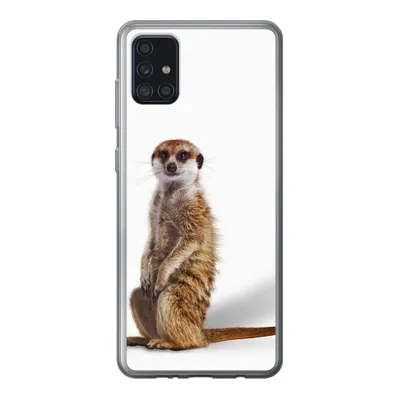 Produktbild von MuchoWow® Handyhülle Schutzhülle Hülle für Samsung Galaxy A52 5G Erdmännchen - Tiere - Fell Silikon Softcase Handy Hülle - Umschlag
