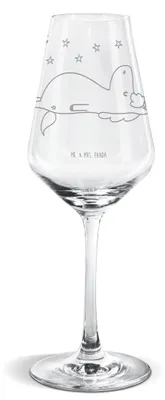 Produktbild von Mr. & Mrs. Panda Weinglas Einhorn Sternenhimmel - Transparent - Geschenk, Weißwein Glas, Unicorn, Einhörner, wein, Für, Verrückt, Weißweinkelch, Sterne