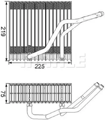 Immagine prodotto di Evaporatore elettrico del climatizzatore MAHLE per AUDI A3