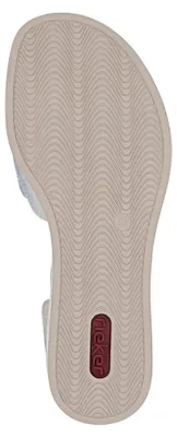 Produktbild von Rieker Damen Sandalette mit Strass Cut-Outs und Plateau 69457, Größe:42 EU, Farbe:Beige