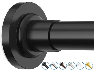 Productafbeelding van SUNALLY douchegordijnstang, verstelbaar, 81,3-190,5 cm, met veerspanning, voor in de douche