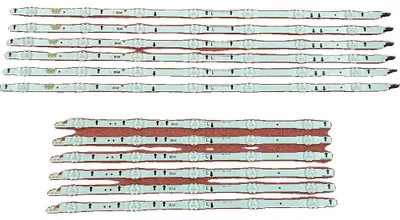 Image de Bande de rétroéclairage LED, matériau : cuivre, dimensions : 1158 mm, flux lumineux : 60, tension nominale : 3V