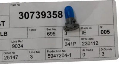 Produktbild von VOLVO V70 XC70 OE Bedienfeld Unterschalter Glühbirne 30739358