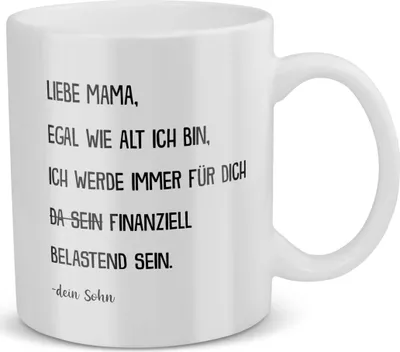 Produktbild von 22Feels Mama Geschenk von Sohn Muttertag Mutter Tasse Geburtstag Kaffeetasse Frauen Weihnachten Haferl Geschenkidee