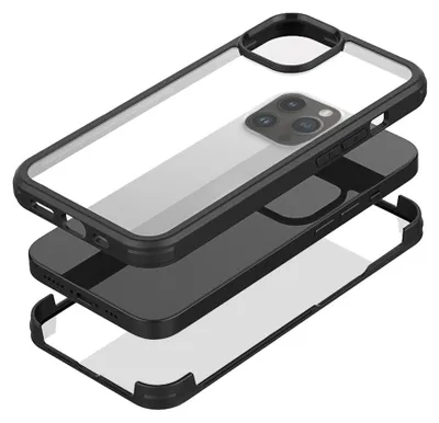 Immagine prodotto di Mobilize 360 Protection Cover antiurto per iPhone 14 Pro Max - Plastica rigida Nero