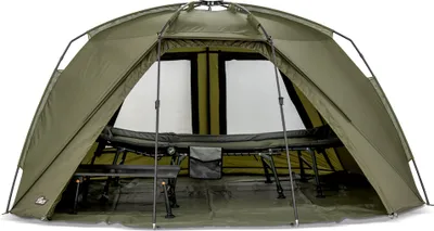 Produktbild von Lucx Adler Bivvy Angelzelt für 1 Mann – kompaktes Karpfenzelt mit herausnehmbarer Bodenplane & 10.000 mm Wassersäule, ideal für Solo-Angler