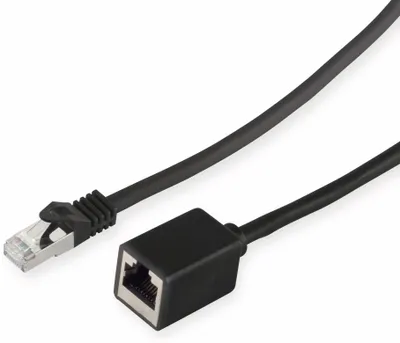 Immagine prodotto di Cavo patch RJ45 di estensione S/FTP, nero, 10 m