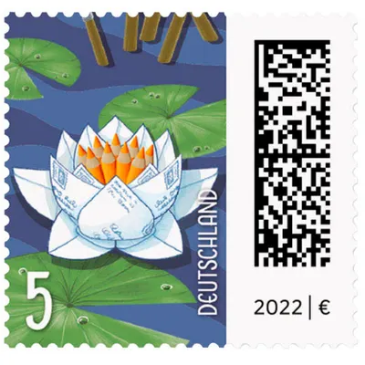 Produktbild von "Deutsche Post 0,05 € Briefmarken ""Seebriefrose"" selbstklebend 10 St."