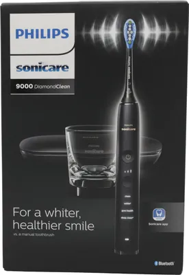 Produktbild von Philips Sonicare DiamondClean DiamondClean 9000 HX9911/09 Elektrische Schallzahnbürste mit App - Schwarz, Erwachsener, Schallzahnbürste, Zahnfleischpflege, Whitening, 62000 Bewegungen pro Minute, Schwarz, iPhone with Bluetooth 4.0 and above ; Android phones with Bluetooth 4.0 and above