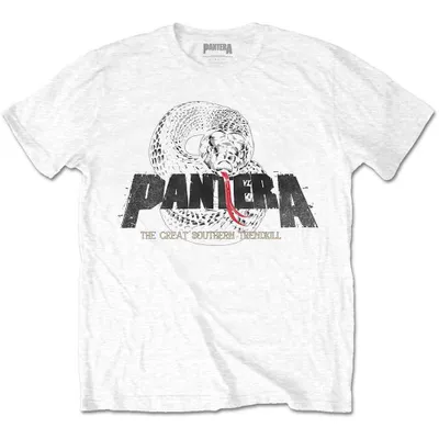 Produktbild von Pantera Snake Logo White M T-Shirt