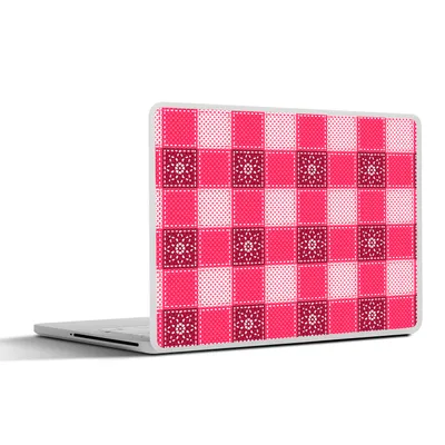 Produktbild von MuchoWow® Laptop Aufkleber Sticker Cover Rosa - Muster - Blumen 40x30 cm - Laptop Dekoration - Selbstklebend