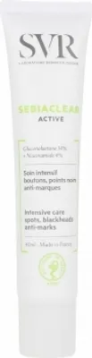 Immagine prodotto di SVR SEBIACLEAR Active Spot Blemish Face Gel-Crema per pelli acneiche combinate e grasse 14% Gluconolactone 4% Niacinamide 40ml