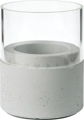 Produktbild von Duni 192647 Kerzenständer Beton, Glas Grau