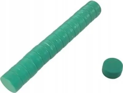 Immagine prodotto di Magnete da ufficio E 12,7x6,35 verde, estremamente forte, lavagne magnetiche, frigoriferi, lavagne bianche, fai da te