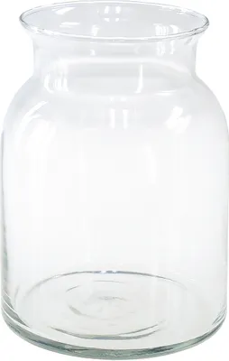 Produktbild von Jodeco Blumenvase Nobles - klar transparent - Glas - 19 x 25 cm - Flaschenvase