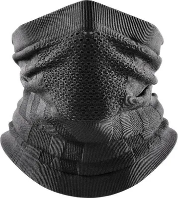 Produktbild von Famanu Halswärmer Fleece, winddicht, für Sport und Alltag - Schwarz