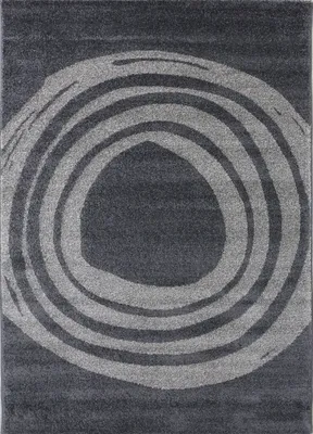 Produktbild von Teppich Modern Wohnzimmer Schlafzimmer Designerteppich Dunkelgrau Hellgrau Melliert Kurzflor Teppich, Maße:120 x 170 cm