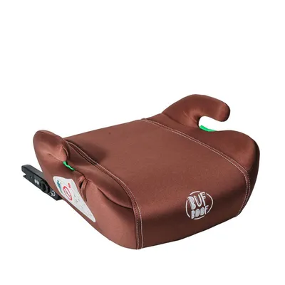 Zdjęcie produktu dla Wysokość siedziska BUF BOOF® i-Size z mocowaniem ISOFIX HERO, certyfikat R129, 125–150 cm (22–36 kg), fotelik samochodowy dla dzieci, brązowy