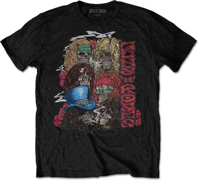 Produktbild von Guns N' Roses Stacked Skulls Black M T-Shirt