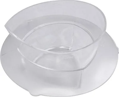 Produktbild von Trade-Shop Messbecher Dosierkappe 100ml passend für Thermomix TM5, TM6 Küchenmaschine / durchsichtig, spülmaschinenfest