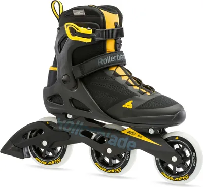 Obrázek produktu pro Rollerblade Macroblade 100 3WD Black/Saffron Yellow 44 Kolečkové brusle