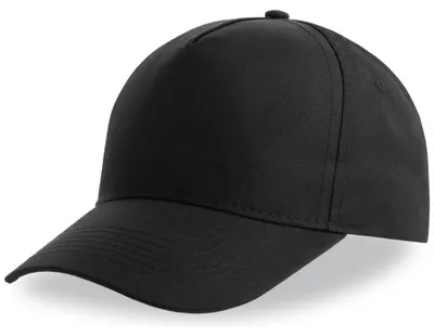 Produktbild von Atlantis Baumwolle Classics-33.0237 Kinder 5 Panel Baseball Kappe Gr. onesize black