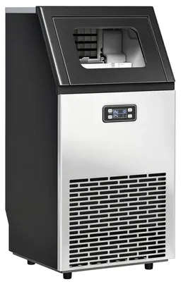 Produktbild von Kommerzielle Eiswürfelmaschine 45 kg/24H Eismaschine mit 11 kg Speicher, LCD-Anzeige für Restaurant