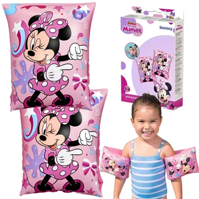 Produktbild von DISNEY Minnie Mouse aufblasbare Schwimmflügel, Schwimmhilfen für Kinder, 23 × 15 cm