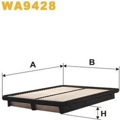 Produktbild von Luftfilter WIX FILTERS WA9428 für KIA SORENTO I (JC) Filtereinsatz