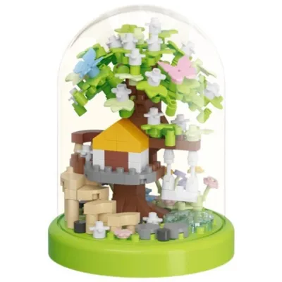 Image de Mini kit de construction pour enfants et adultes – Série « Cabane dans les arbres », décoration à faire soi-même, cadeau