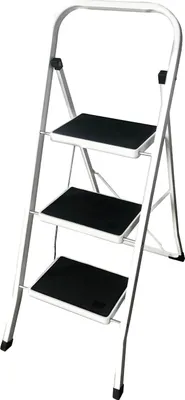 Obrázek produktu pro Skládací žebřík, lehký, protiskluzový design, 3 stupně