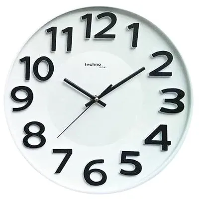Obrázok produktu pre Technoline WT 4100, Múr, Quartzové hodiny, Kolo, Biela, Plast, Batérie