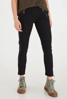 Image de fransa FRZio Pantalon en tissu pour femmes Pantalon chino avec stretch Tight Fit Mid Waist Cropped