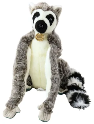 Immagine prodotto di Peluche lemure coccolone con zampe lunghe in velcro 27 cm