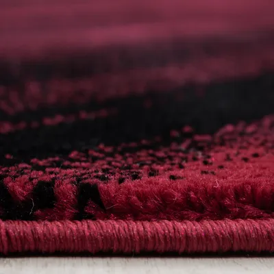 Produktbild von Kurzflor Teppich Matteo Läufer, Farbe: Rot, Größe:80x300 cm