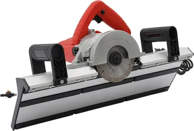 Image de Coupe-carrelage électrique - Appareil manuel - 1200 W - 13000 tr/min - Moteur sans balais - Tuyau d'eau de 3,8 m - Rouge