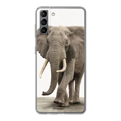 Produktbild von MuchoWow® Handyhülle Schutzhülle Hülle für Samsung Galaxy S21 Plus Elefant - Kinder - Tiere - Mädchen Silikon Softcase Handy Hülle - Handy-Tasche
