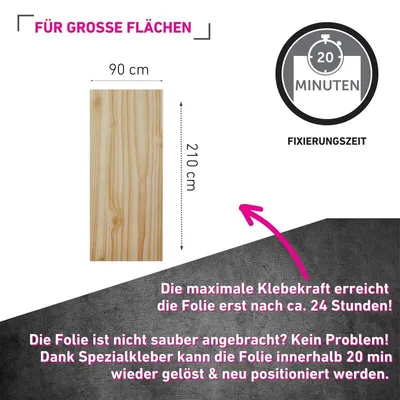 Produktbild von Venilia Klebefolie Kiefer helles Holz Optik glänzend abwischbar 45x150 cm