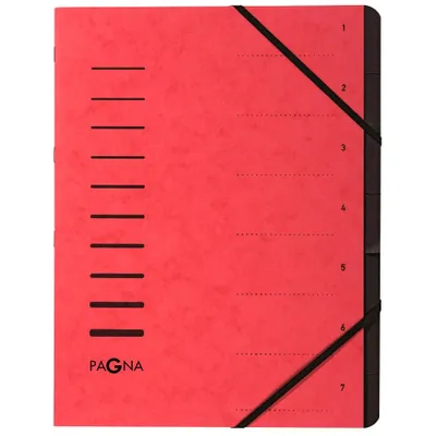 Produktbild von PAGNA Ordnungsmappe 7 Fächer rot, 1 St.