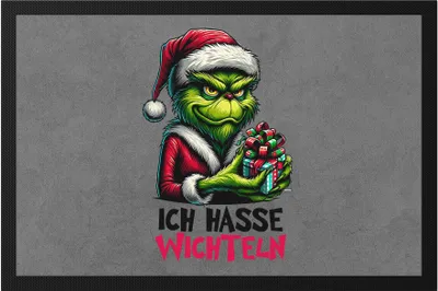 Produktbild von Ich hasse Wichteln Fußmatte Anti Weihnachten Wichtelgeschenk Julklapp Lustig
