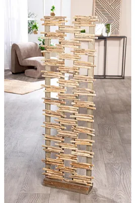 Obrázok produktu pre GILDE, drevený nástenný panel – prírodná farba – výška 115 cm x šírka 38 cm –
