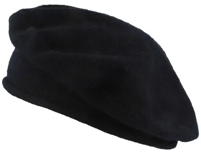 Imagen del producto de Gorro tipo "Steg-Baskenmütze" hecho de cachemira 100%, color azul, talla única