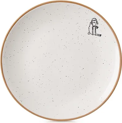 Produktbild von Beiger Dessertteller aus Keramik 20 cm