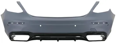 Produktbild von Heckstoßstange für Mercedes E-Klasse W213 2016-2019 E63 Design Schwarze Edition.