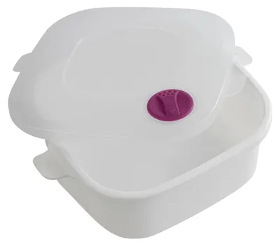 Produktbild von Eckiger Mikrowellen-Topf 1,5l EUROHOME® – aus Kunststoff, 22x20,5x8,5cm – für eine einfache Reinigung