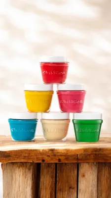 Produktbild von Natürlicher Modelliermasse in Gläsern, 6 Farben - ChildGen