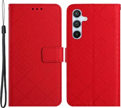 Produktbild von Samsung Galaxy S24 Plus Hülle - Coverup Rhombus Klapphülle - Rot
