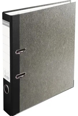 Produktbild von Exacompta 20x Ordner Wolkenmarmor 2Ring 50mm Rücken A4 Rücken schwarz 9044B