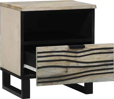 Produktbild von vidaXL Nachttisch Weiß 40 x 33 x 46 cm Holzwerkstoff